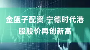 金篮子配资 宁德时代港股股价再创新高
